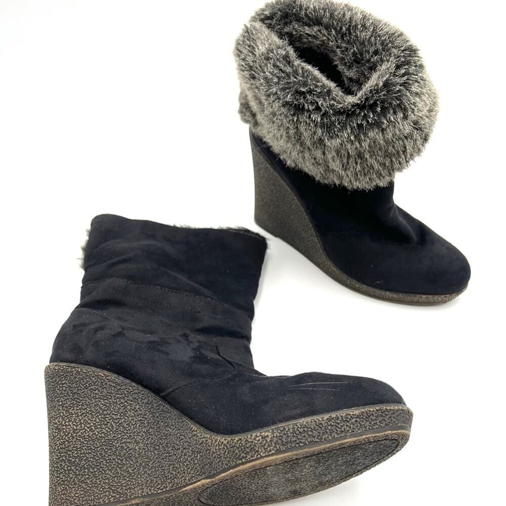 ZIGI SOHO GABRIEL wedged vegan suede boots size 10 - Picture 10 of 11